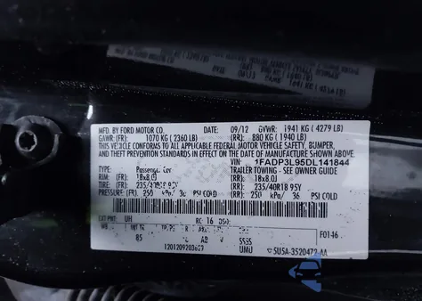 2013 Ford Focus St z USA, uszkodzony, nr VIN 1FADP3L95DL141844